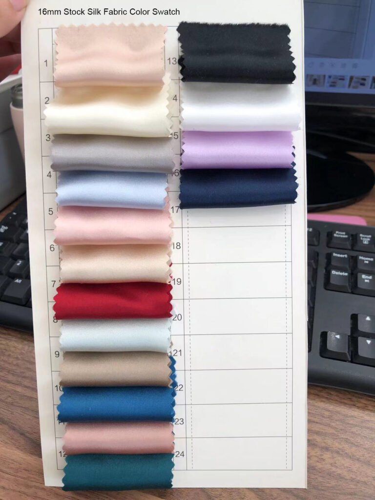 16mm silk farbic color