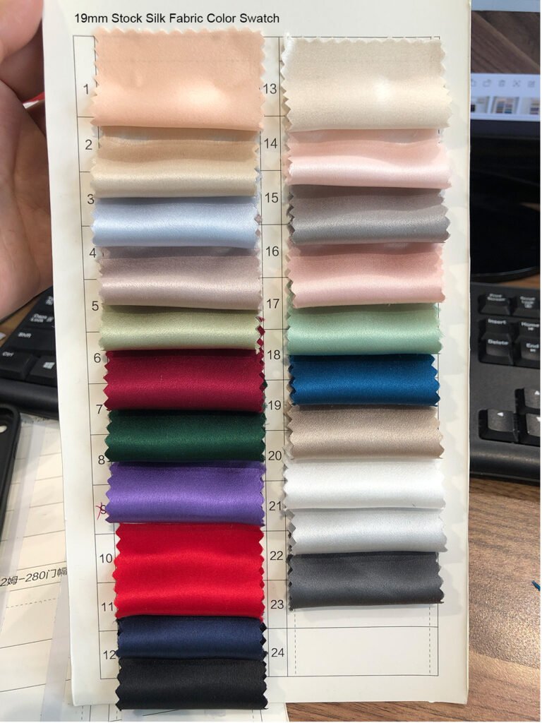 19mm silk fabric color