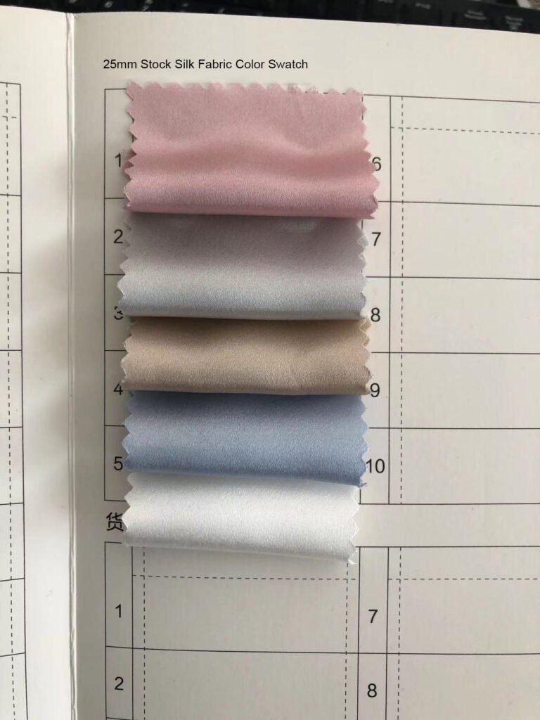 25mm silk fabric color