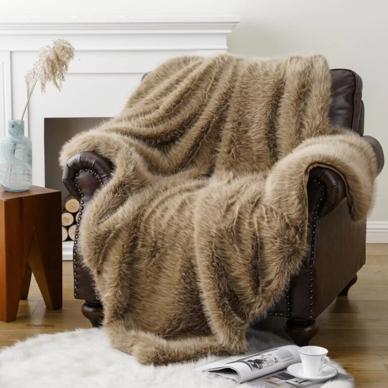 long pile faux fur blanket