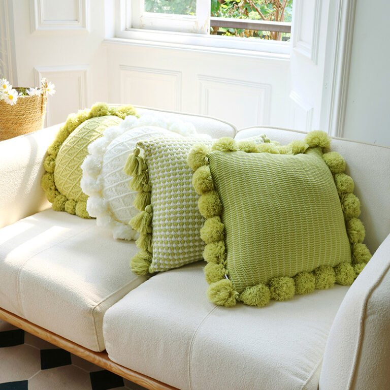 knitted fabric style cushion