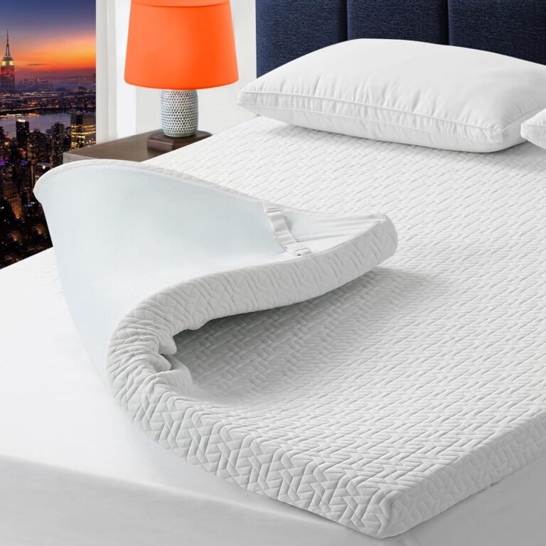 Gel mattress topper with cover
