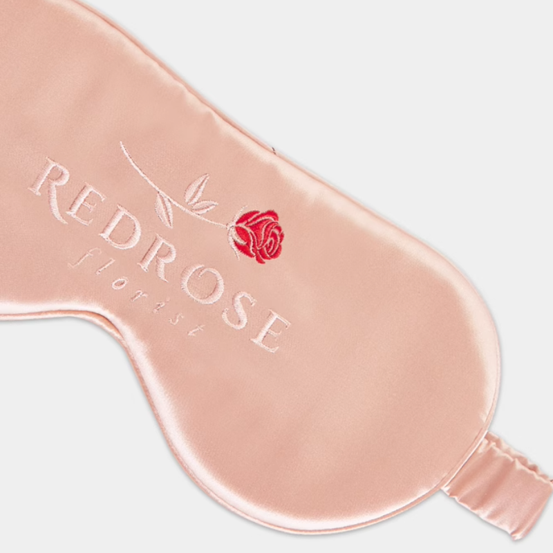 Embroidery Logo for Silk Eye-Mask