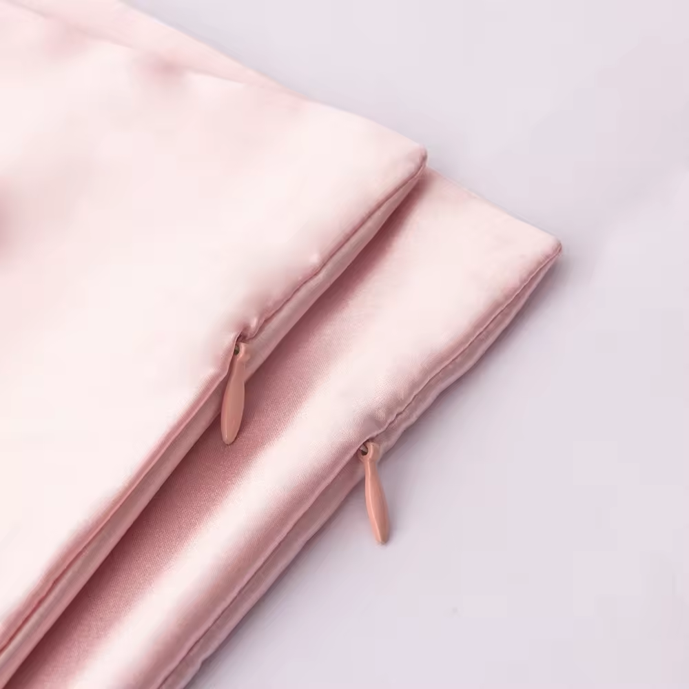 Invisable zipper Silk Pillowcase