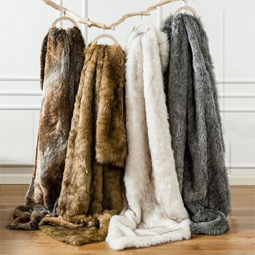 luxury faux fur blanket