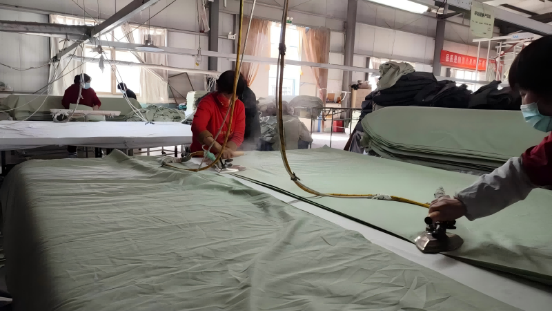 Bedding Set Irong Process